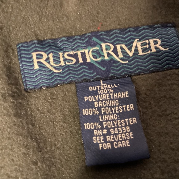 Men’s Utility Vest Rustic River fleece lined fishing hunting hiking size large - Picture 7 of 9